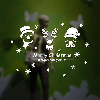 

〖Follure〗New Year Merry Christmas Snowflake Wall Sticker Home Shop Windows Decals Decor