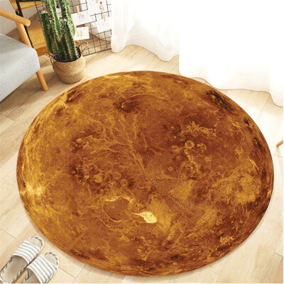 

Toponeto Solar System Celestial Body Flannel Living Room Childrens Room Carpet