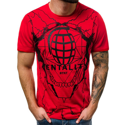 

Toponeto Mens Summer Casual Fashion Printing Elastic Short Sleeve T-shirt Blouse Tops