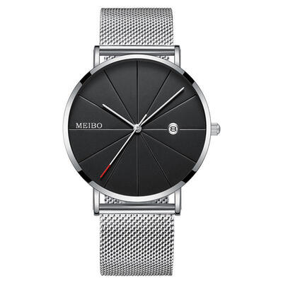 

European&American mens fashion trend watch high-end business network with casual quartz watch gift table