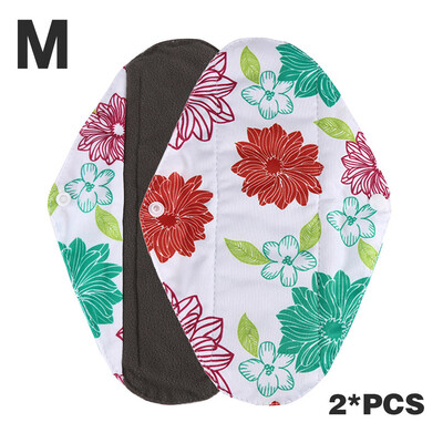 

Gobestart Reusable Bamboo Cloth Washable Menstrual Pad Mama Sanitary Towel Pad Green 2PC