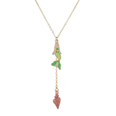 

X-NO BUY Colorful Double Shell Pendant Necklace For Women New Fashion Pendants&Necklace Summer Jewelry Female Handmade Necklace