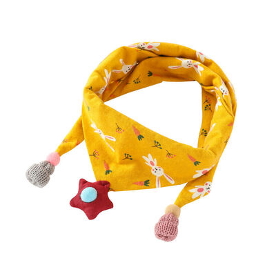 

Boy Girls Newborn Baby Saliva Towel Feed Triangle Cotton Bibs Bandana Scarf Cute