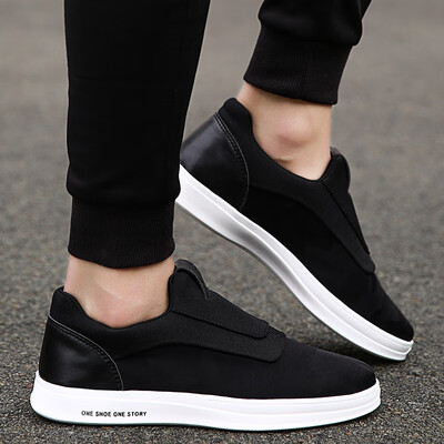 

Summer Korean version of mens shoes casual canvas shoes one foot on lazy autumn fashion shoes