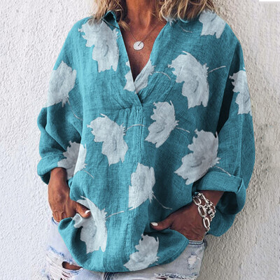 

Women Tops Ladies Blouse Beach Summer V-Neck T-Shirt Fashion Tops Printed