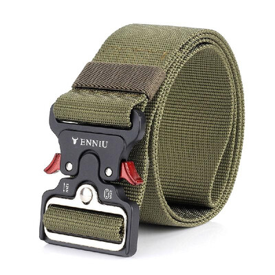 

Quick Release Tactical Belt with Heavy Duty Waist Band for Outdoor Camping Mountaineering Climbing Training Hunting