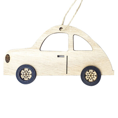 

Tailored Christmas Decorations Wooden Painted Car Decoration Pendant