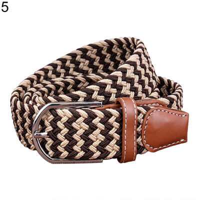 

Fashion Woven Braided Fabric Comfort Stretch Casual Dress Belt for Men Women