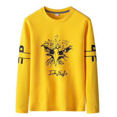 

Toponeto Mens New Fashion Autumn Winter Long Sleeved T-shirt Personality Printing Tops