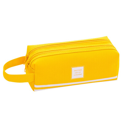 

Siaonvr Brief Style Pure Color Large Capacity Pen Pencil Bag Stationery
