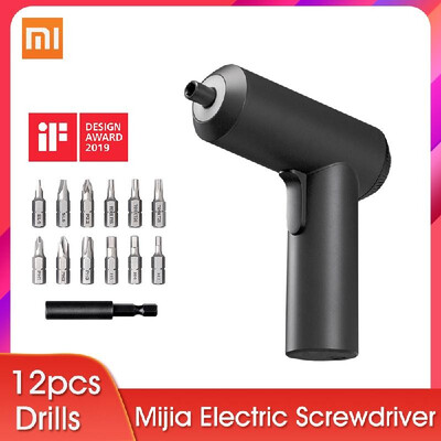 

Xiaomi Mijia Electric Screwdriver 36V 2000mah Battery Patent Cordless Design 5NM Torque 12PC S2 Bits PH H SL