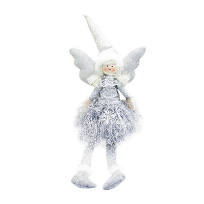 

Toponeto Christmas Angel Doll Christmas Long Feet Doll Decoration Home Party Ornament