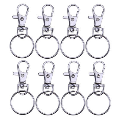 

40pcs Buckles 50pcs Rings for DIY Decor Charm Jewelry Key Chain Necklace