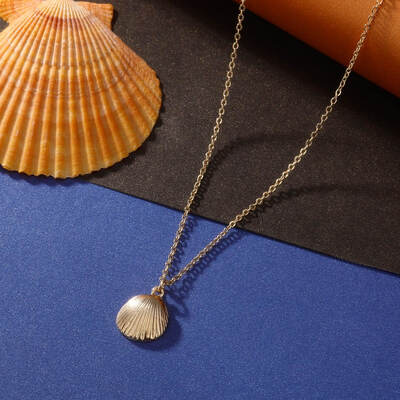 

New Design Fashion Starfish Shell Pendant Necklaces For Women Vintage Alloy Cowrie Shell Choker Bohemian Necklace Ocean Jewelry