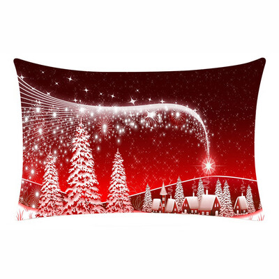 

Tailored Merry Christmas Rectangle Cushion Cover Throw Pillow Case Pillowcase