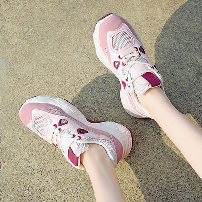 

Dad shoes girls summer ins white sneakers summer net shoes childrens breathable wet shoes