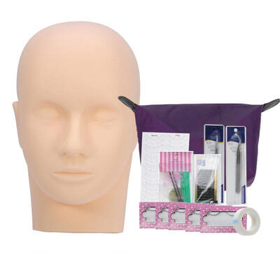 

Greensen Professional One Training Head Model False Eyelashes Extension Practice Kit Tool For Starter