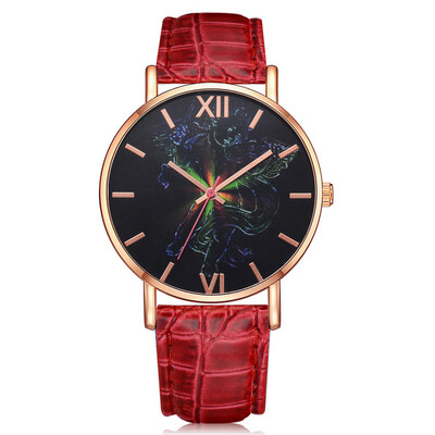 

Exquisite Women Watches Simple Scale Dial Ladies Quartz WristwatchSport Leathere Strap Clock Fashion Dress Zegarki Damskie50
