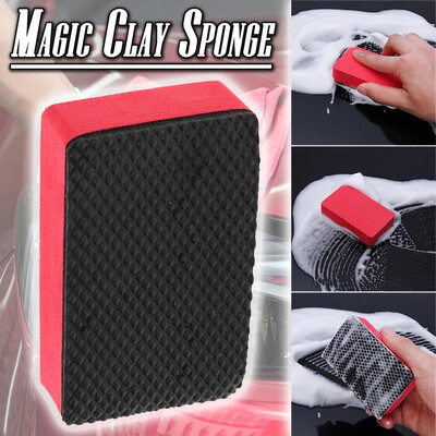 

Siaonvr Magic Clay Sponge Bar Car Pad Block Cleaning Eraser Wax Polish Pad Tool