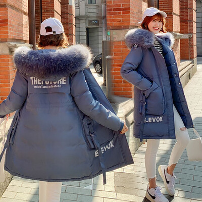 

Tailored Fashion Outerwear Long Sleeve Hooded Jackets Cotton-padded Letter EEVOK Coats