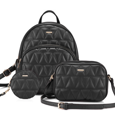 

LOVEVOOK women backpack schoolbag for girls teenagers backpack female shoulder crossbody bag high quality purse for coins 3 set