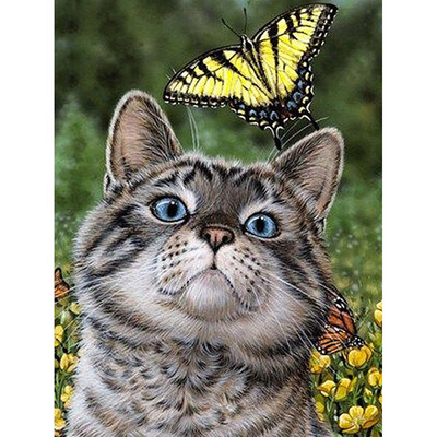 

Diamond Embroidery Animals Diamond Painting With Square Stones Cat Diamond Mosaic Sale Picture Of Rhinestones Needlework