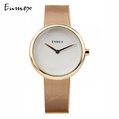 

Qixi Festival gift Enmex translated into steel Chic style exquisite woman elegant temperament woman watch