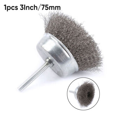 

1Pcs 3 Stainless Wire Cup Brush Grinding Polishing Rust Rotary Tool 6mm Shank