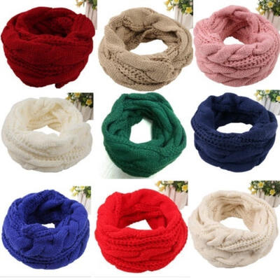 

Ladies Women Winter Knitted Crochet Long Snood Tube Scarf Shawl Neck Warmer