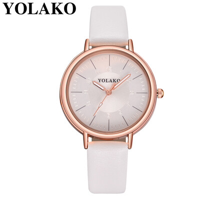 

YOLAKO Brand Fashion Women Rhinestone Wrist Watch Casual Luxury Leather Romantic Starry Sky Clock Relogio Feminino 533