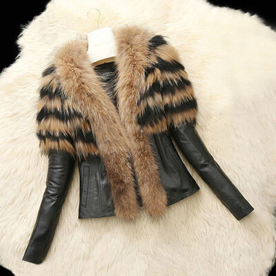 

Tailored Trendy Women Leather Zipper Jacket Slim Biker Motorcycle Coat Punk Outwear