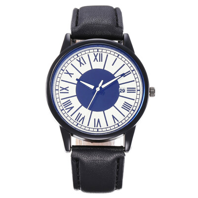 

New mens creative single calendar casual watch Roman scale quartz fashion watch