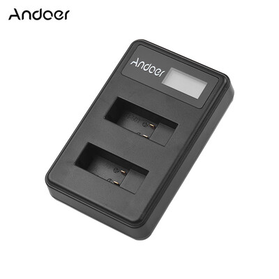

Andoer LCD2-GOPRO5 Dual Battery Charger LCD Camera Battery Charging USB Input for GoPro Hero 7 Hero 6 Hero 5