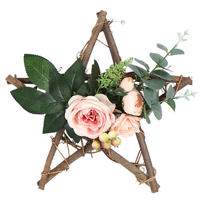 

Toponeto Artificial Flower Wreath Door Hanging Wall Window Wedding Home Garden Decor