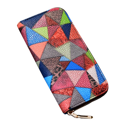 

Women\s Purse Colorblock Chic Geometric Ladylike Bag