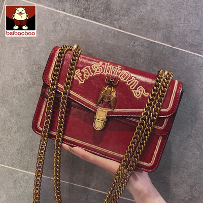 

On ins the new small bag girl 2019 new Korean version of the chain small square bag with one shoulder oblique bag tide