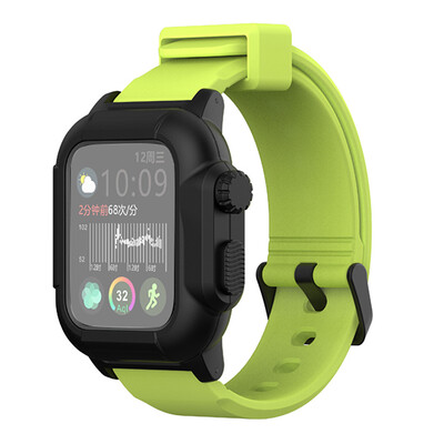 

〖Follure〗Waterproof Silicone Strap Watch bandBelt watch case for Apple Watch4 40mm