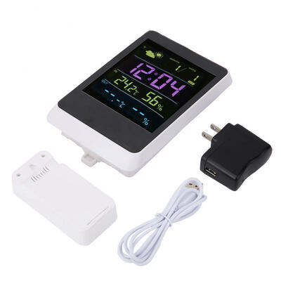 

Greensen Wireless Weather Forecast Station Thermometer Sensor Indoor Outdoor Clock 110-240V