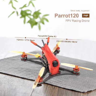 

HGLRC Toothpick Parrot120 Pro 120mm FPV Racing Drone with Camera 1200TV 2-4S F4 Flight Controller 13A 4in1 ESC with FRSKY XM Rece