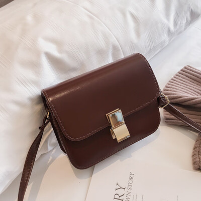 

Tofu bag female 2018 new wave Korean version of the small square package simple retro Messenger bag Sen series shoulder bag