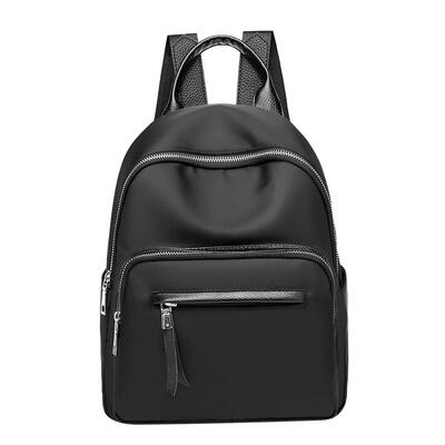 

Waterproof Nylon Women Pure Backpacks Teenage Girl School Travel Handbags