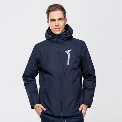 

Pathfinder TOREAD Jacket three-in-one outdoor men&women couple fleece two-piece waterproof warm jacket winter clothes KAWG91103 Tibetan blue male XL