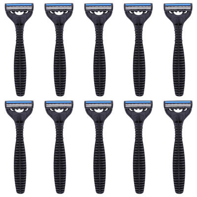 

3 Layers Blades Disposable Razor Face Body Hair Removal Manual Beard Shaver