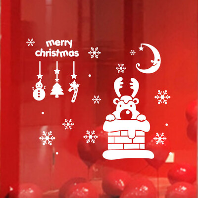 

Tailored Wall Window Stickers Elk Snowflake Christmas Xmas Vinyl Art Decoration Decals
