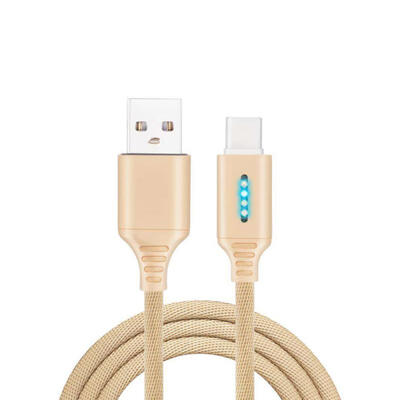 

Portable Micro USB Cable Type-C Automatic Power Off Fast Charging Line For Mobile Phones-1m