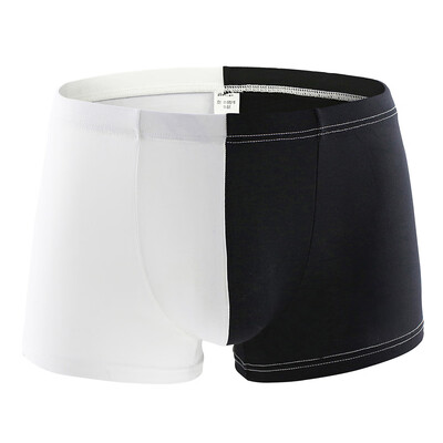 

Hot Men Boy Color Matching Underwear Boxer Briefs Shorts Bulge Pouch Underpants