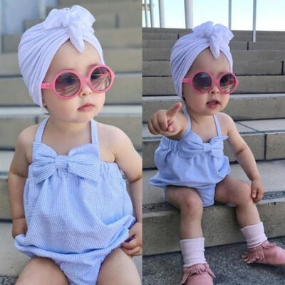 

Newborn Baby Girl Striped Romper Jumpsuit Bodysuit Sunsuit fashion sotf Clothes