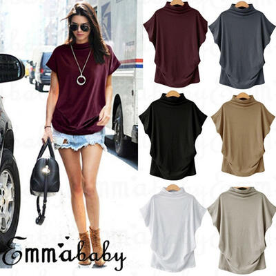 

Fashion Women Casual Summer Vest Short Sleeve Blouse Casual Tank Top T-Shirt Hot