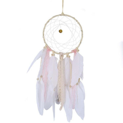 

Handmade Dreamcatcher with String Light 20 LEDs Feather Dream Catcher Wall Hanging Decoration Home Ornaments