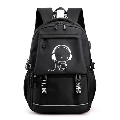 

Dream VANCL double shoulder bag male large capacity backpack Korean version of campus high school junior middle school students sc